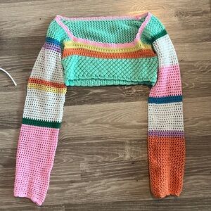 Crochet Cropped Sweater